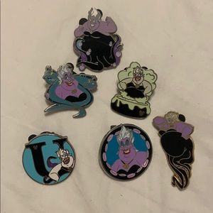 ursula the little mermaid disney pin bundle